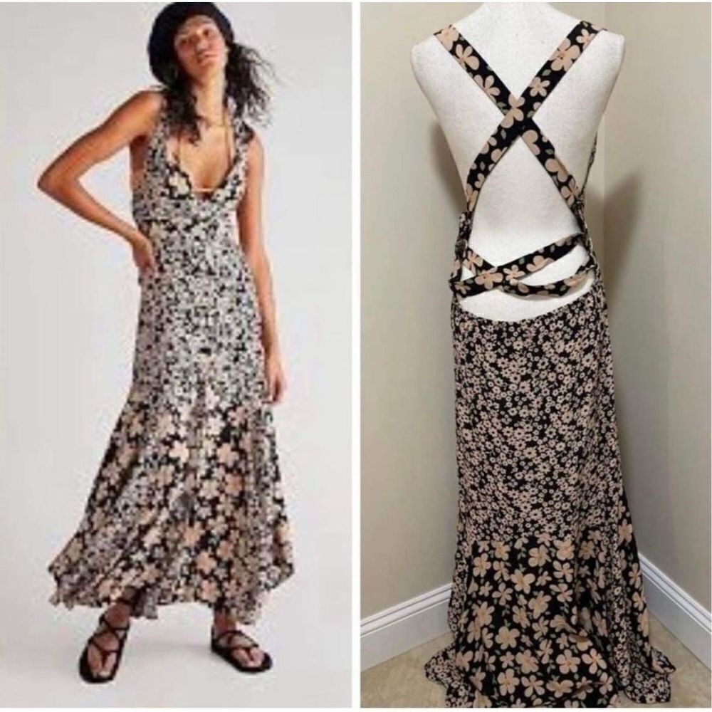 New Free  People Dewberry Maxi Dress Size XS - Picture 2 of 5